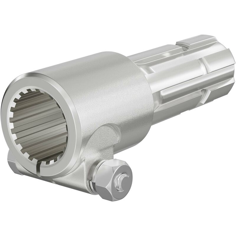 Manchon Prise de force Cardan 175mm Logement pour arbre cannelé 1 3/4' 20D Sortie 1 3/4' 6D Tracteur