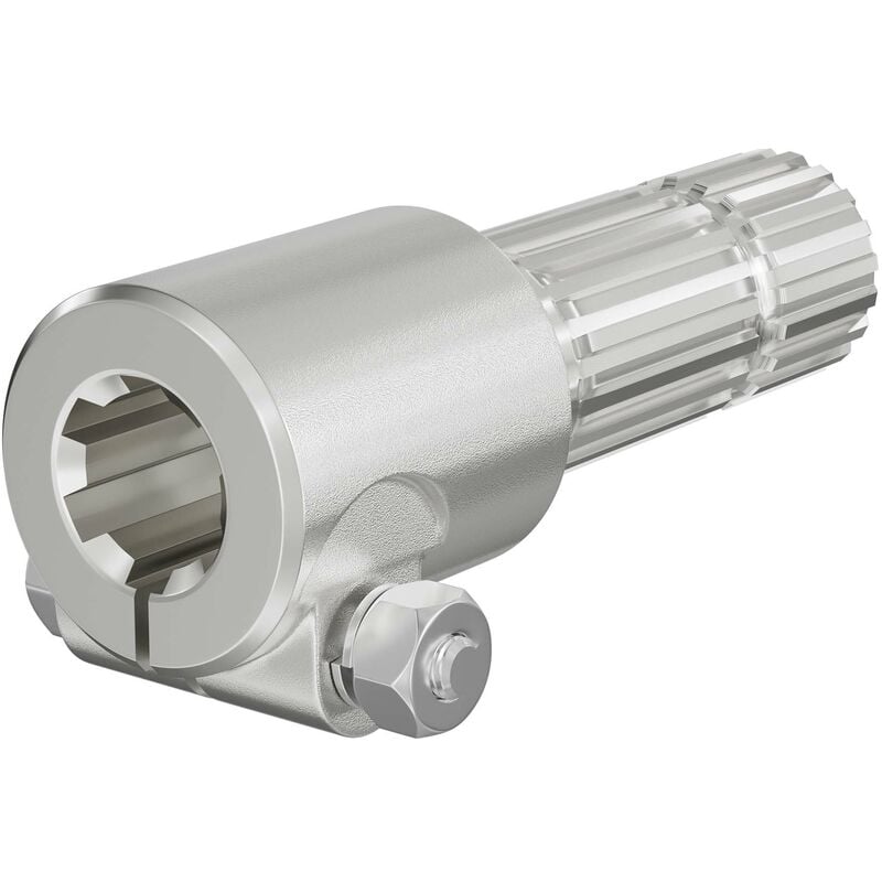 Manchon Prise de force Cardan 175mm Logement pour arbre cannelé 1 3/8' 6D Sortie 1 3/4' 20D Tracteur