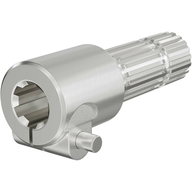 Manchon Prise de force Cardan 175mm Logement pour arbre cannelé 1 3/8' 6D Sortie 1 3/4' 20D Tracteur