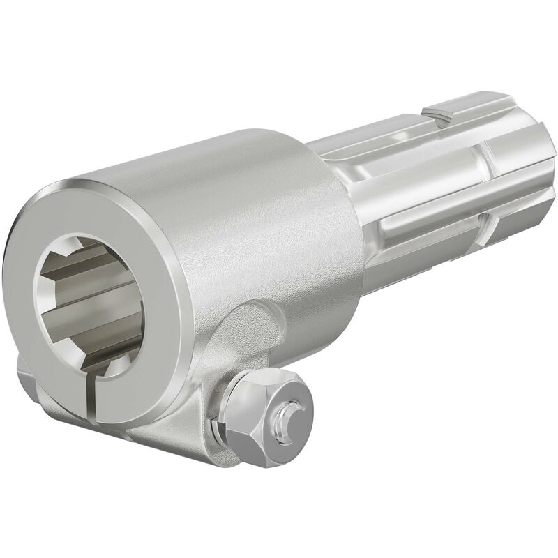 Manchon Prise de force Cardan 175mm Logement pour arbre cannelé 1 3/8' 6D Sortie 1 3/4' 6D Tracteur