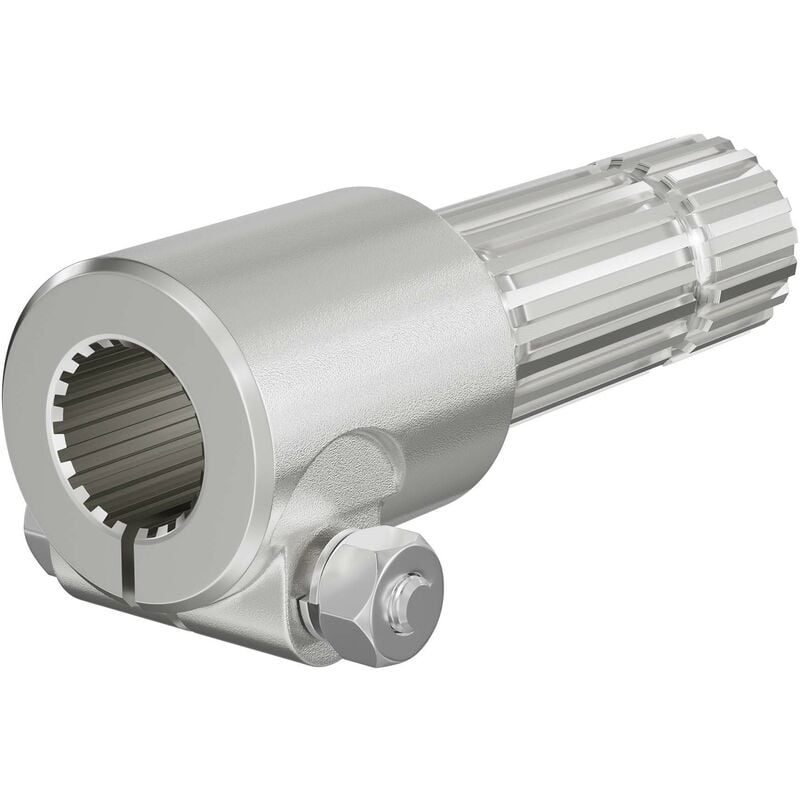 Manchon Prise force Cardan 175mm Logement pour arbre cannelé 1 3/8' 21D Sortie 1 3/4' 20D Tracteur