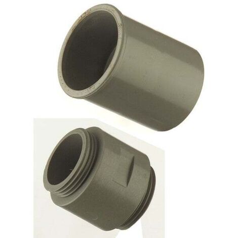 Manchon Prolongateur En Pvc À Coller / À Visser, Mâle / Mâle, D.40
