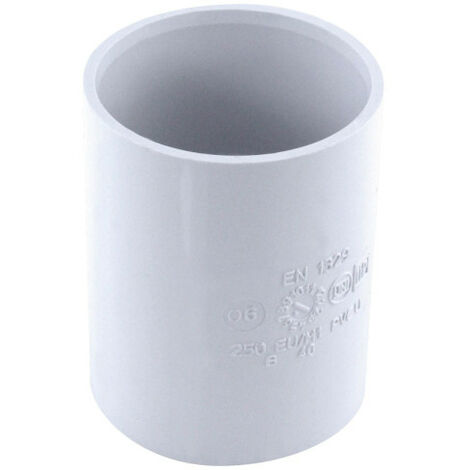 Manchon pvc à butée ff ø 40 mm blanc - Interplast