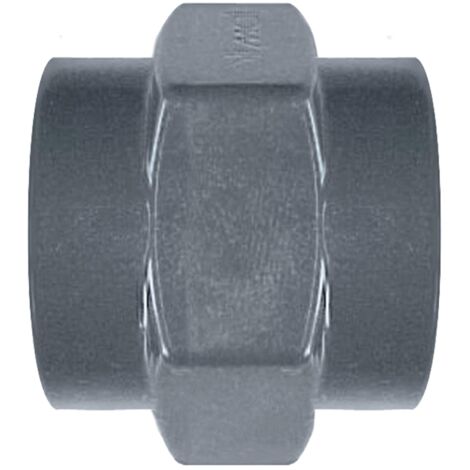 Manchon PVC F Jardibric Raccordements Arrosage Enterré Raccords PVC à Visser PN10 (F 26x34)