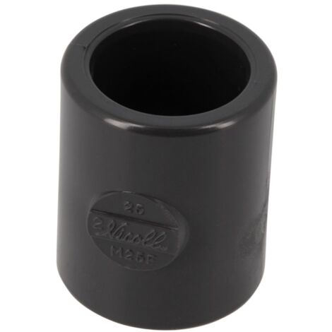 manchon pvc pression - femelle / femelle - diamètre 25 mm - nicoll um25f