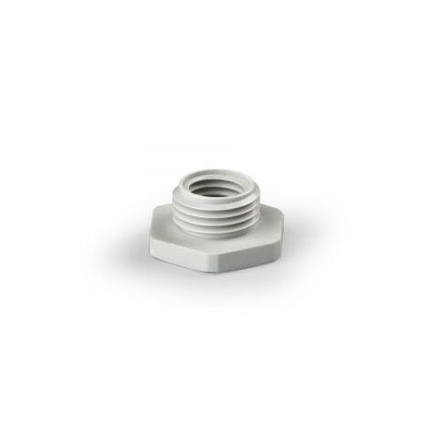 Manchon réduction M40 / M25 en plastique gris (à l'unité)