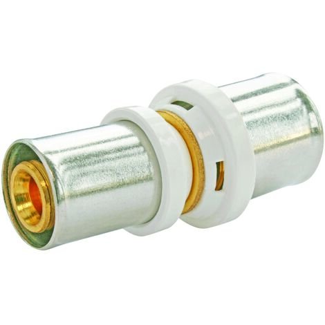 Ayor – Raccord multicouche réduit à sertir Ø20-Ø16 – Installation rapide avec douille inox – Joints toriques pour étanchéité – Compatible avec outillage H/U/TH