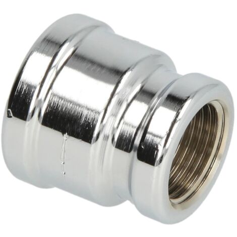 Manchon réduit FF/FF 1/2’’ x 3/8’’ laiton chromé