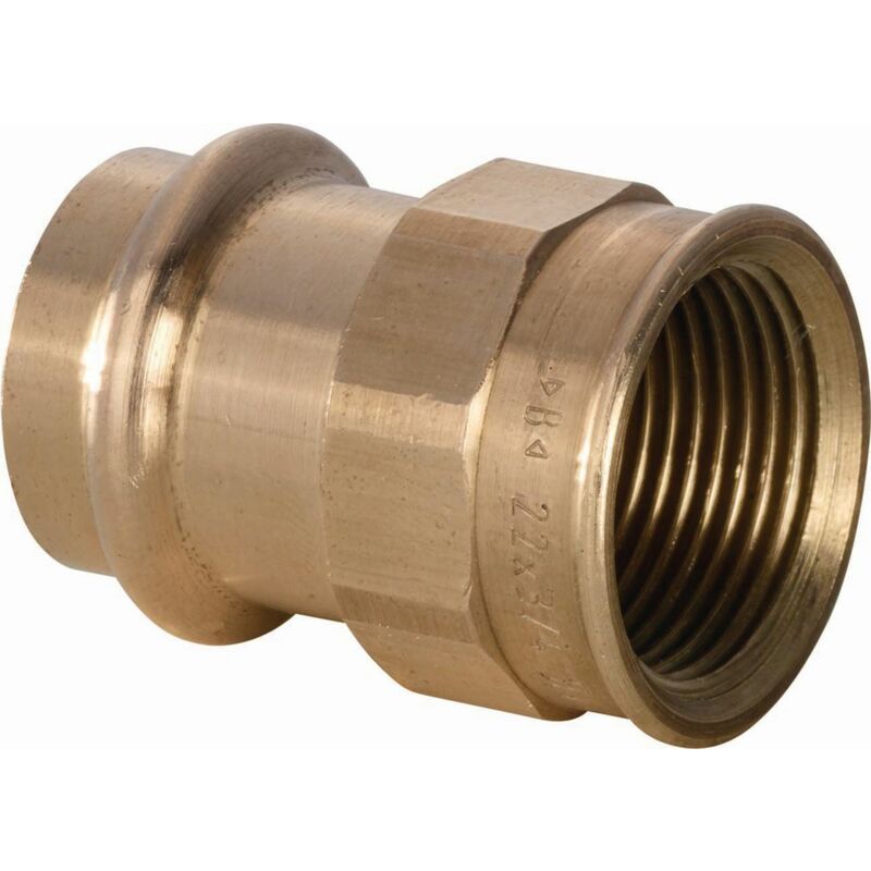 Manchon à sertir - cuivre - femelle / femelle - diamètre 22 mm vers 3/4 - sachet de 2 Altech alt02p4270g2206