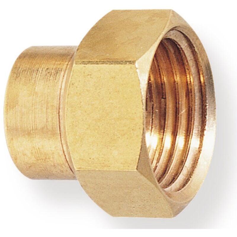 Manchon en laiton à souder - 22 mm vers filetage femelle 20 x 27 - sachet de 10 pièces