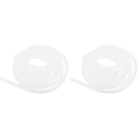 Manchon Spirale Blanc 14mm - Lot de 2, Protection et Gestion des Câbles Électriques