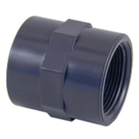 Manchon taraudé Pvc pression fileté 1/2" des 2 côtés