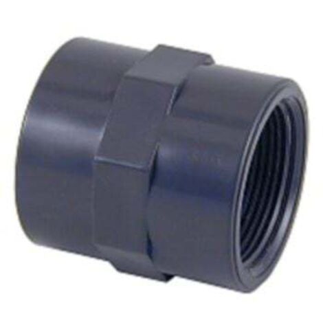 Manchon taraudé Pvc pression fileté 3/8" des 2 côtés