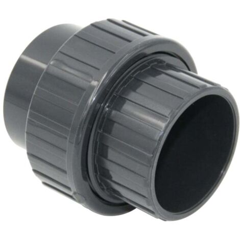 MANCHON UNION 3 PIECES JOINT EPDM A COLLER PVC PRESSION Femelle Ø50 - PLASSON