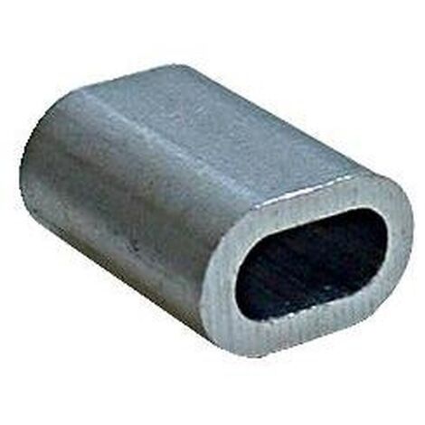 Manchons aluminium pour câble ame textile Ø 4,5 mm, 4 mm ame métallique, sachet de 100 pièces - PRAMAC