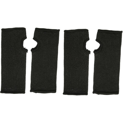 Manchons Anti-Coupures Niveau 5, 4 Pièces avec Design à Fente Pouce, Protection Renforcée Antrayures pour Avant-Bras