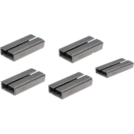 manchons de compensation en fer à insérer - Acier nu Longueur : 15 mm Manchon adaptateur pour équiper 7 8 Lot 5 métal serrures mortaise et porte Argenté