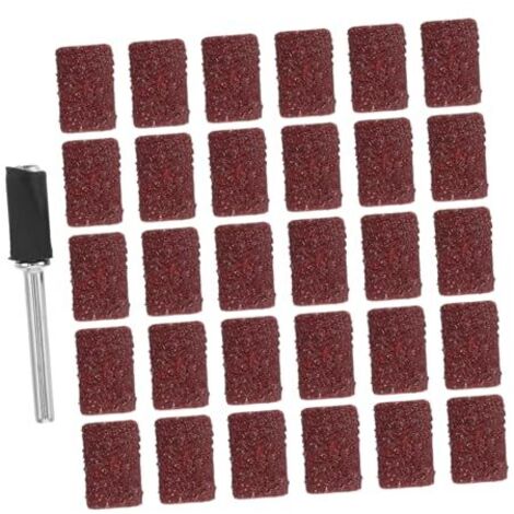 Manchons De Ponçage 80 Avec Tige 3,17 Mm – 100 Pièces Bandes Abrasives Pour Outil Rotatif Accessoires Ponceuse à Tambour Bois, Métal Et Sculpture -