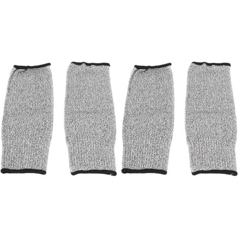 Manchons de protection pour bras - 4 pièces - 21cm - Anti-rayures pour jardinage et travaux de coupe