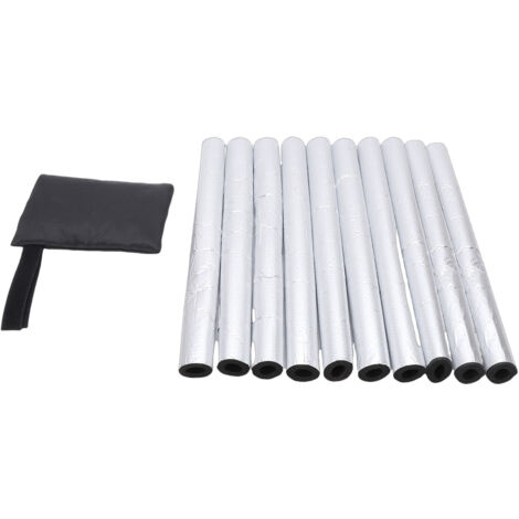 Manchons d'isolation de tuyaux auto-adhésifs, 10 pièces, enveloppe de Tube en mousse épaisse antigel pour tuyaux de chauffage solaire extérieur cvc