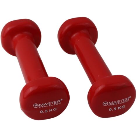 Mancuernas de vinilo MASTER 2 x 0,5 kg