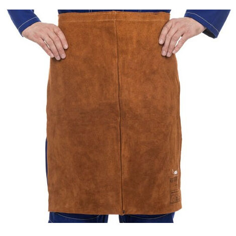 Mandil para soldadura WELDAS Lava Brown  de 60 cm de largo