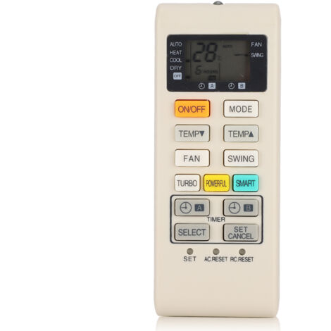 Mando a distancia A75C4004, ABS blanco resistente.