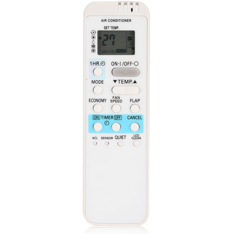 Mando a distancia de aire acondicionado Sanyo AX1/3 ABS blanco (sin baterías)