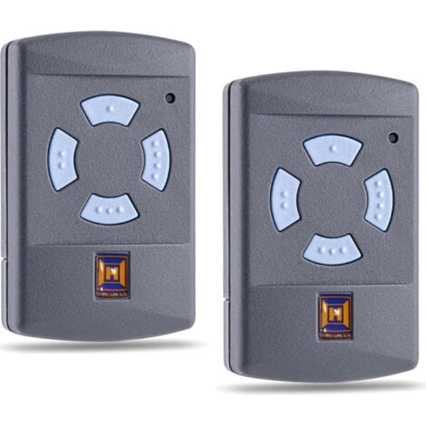 SJQKA Mando a distancia de garaje HSM4 868 MHz, mando a distancia para puerta, repuesto para emisor manual Hörmann HSM 4, 868,3 MHz, 4 botones, alcance 30 m, incluye 2 pilas.