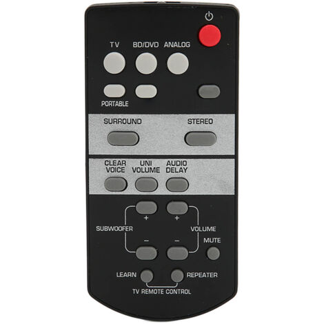 Mando a distancia de repuesto FSR64 compatible con las barras de sonido YAS-152, ATS-1520, YAS-152BL y ATS-1520BL.