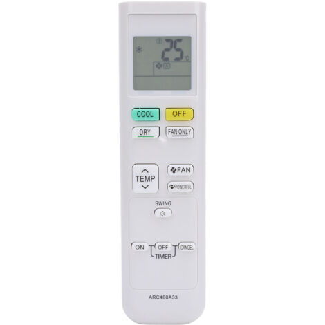 Mando a distancia de repuesto para aire acondicionado ARC480A31, ARC480A32, ARC480A33, fabricado en ABS
