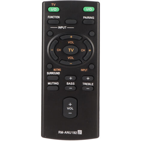 Mando a distancia de repuesto RM ANU192 compatible con las barras de sonido SACT60BT y HTCT60BT.
