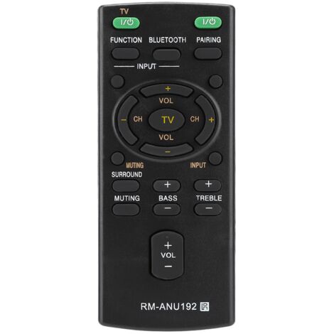 Mando a distancia de repuesto RM-ANU192 para barras de sonido Sony SACT60BT HTCT60BT SSWCT60