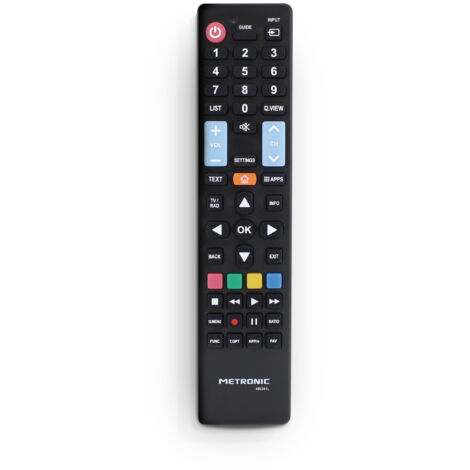 Mando a Distancia de Sustitucion para TV LG Negro.
Caracteristicas:
 -No se requiere programacion o configuracion, solo inserta las 2 pilas 1, 5v aaa