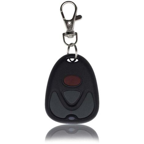 Mando a distancia eléctrico de 433 MHz para puertas de almacén, replicable, con abridor de botellas integrado, color negro, 1 unidad.