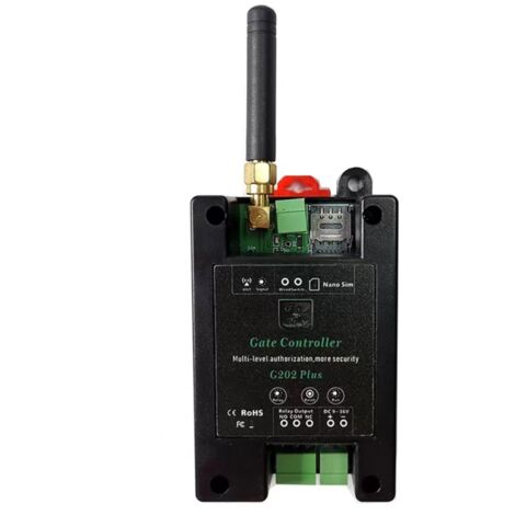 Mando a distancia GSM para abrepuertas, interruptor de encendido/apagado, control de acceso remoto, abrepuertas inalámbrico mediante llamada o SMS.