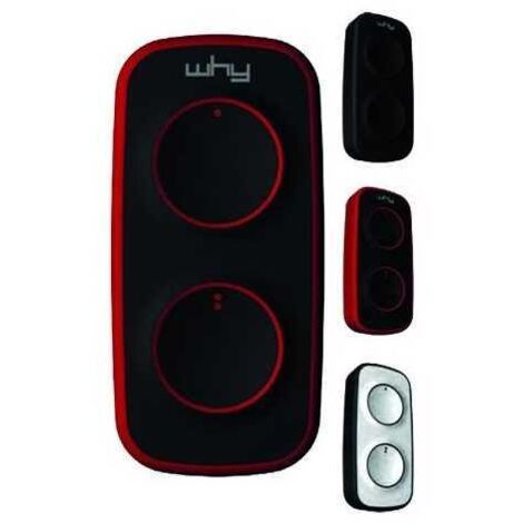 Mando a distancia multifrecuencia Why 433 Lite Mini Negro interno