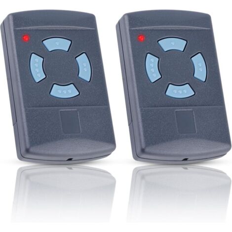 Mando a distancia para puerta de garaje Hörmann Hor-HSM4 de 868 MHz – 2 unidades, compatible con botones azules