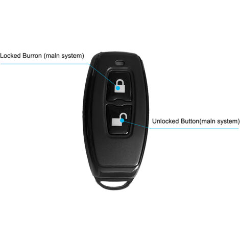 Mando a distancia por radio de 433 MHz para cerradura de puerta WF-018PRO Smart Key ABS Negro - 2 unidades