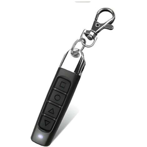 Mando a distancia universal de 4 canales y 3 funciones para abrepuertas de garaje, clonación automática, frecuencia de 433,92 MHz, duplicador de puertas de garaje, color negro, 1 unidad.