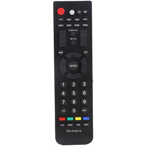 Mando a distancia universal EN-31201A para Smart TVs, compacto y práctico.
