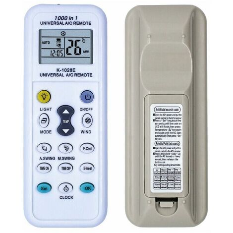 Mando a distancia universal para aire acondicionado, mando a distancia universal para aire acondicionado, mando a distancia universal para aire acondicionado, compatible con todas las marcas de aire a