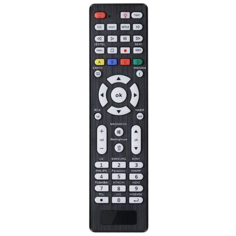 Mando a distancia universal para TV con búsqueda automática de código.
