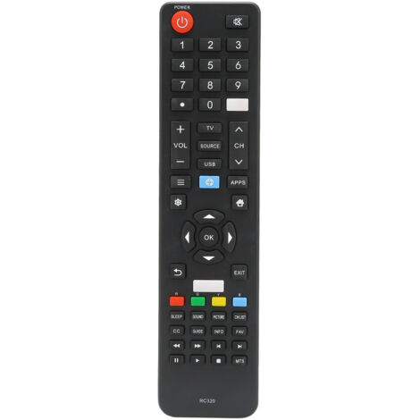 Mando a distancia universal RC320 para televisores JVC, Fanco y Atvio.