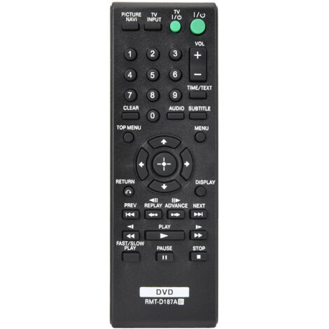 Mando de control universal para DVD Sony RMT-D187A con funciones básicas
