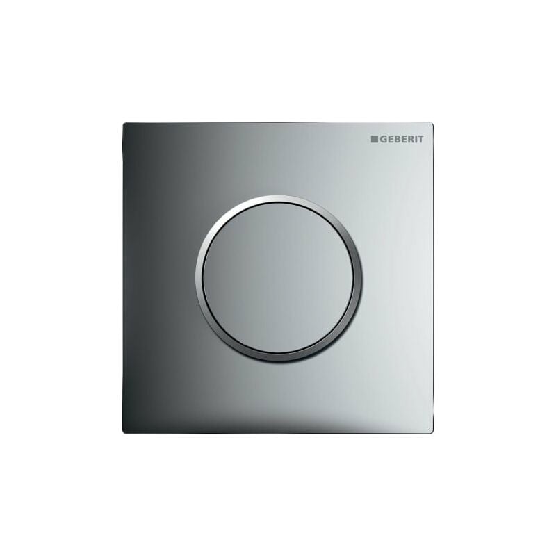 

Mando para urinario Geberit con desagüe neumático, placa de accionamiento tipo 10, color: cromado brillante / cromado mate - 116.015.KH.1