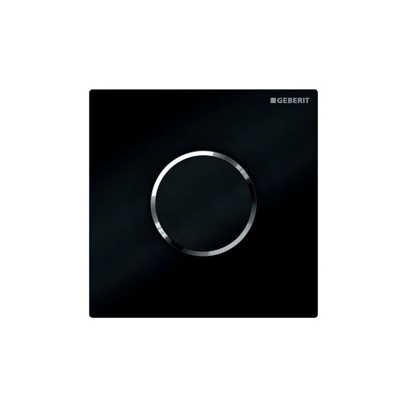 

Mando para urinario Geberit con desagüe electrónico, funcionamiento con batería, tapa tipo 10, color: negro / cromado brillante - 116.035.KM.1