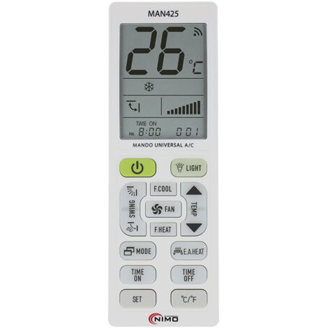Mando universal para aire acondicionado con 4000 códigos Nimo