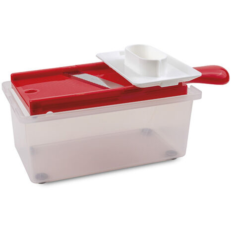 MANDOLINA AFFETTAVERDURE CON BOX CONTENITORE SVELTAFETTA RIGAMONTI 290