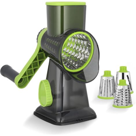 Spiraliseur De Légumes Manuel 5 En 1 – Pour Spaghettis, Tagliatelles, Tranches | Lames Acier Inoxydable, Récipient Collecteur | Courgette, Carotte, Concombre